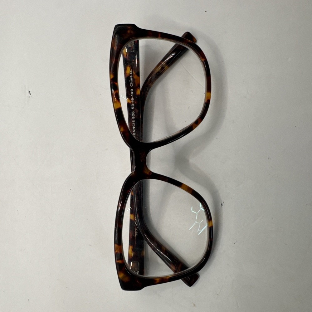 WARBY PARKER FRANCIS 926 Brown Habana Tortoise 53-16-140 Eyeglasses Frame